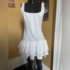 Zara Ruffle-Hem Mini Dress ( Small )